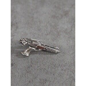 Remington XP 100 Gun Tie Clip Silvertone
